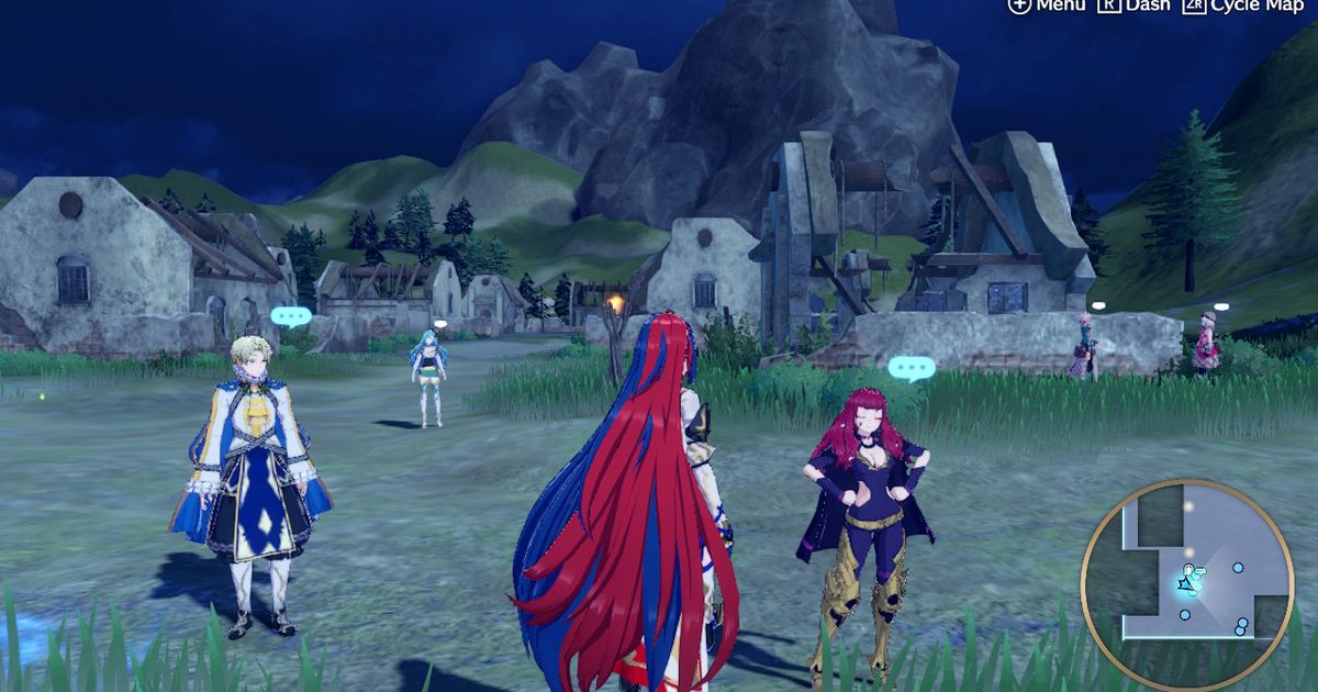A battlefield with a party of characters in Fire Emblem Engage