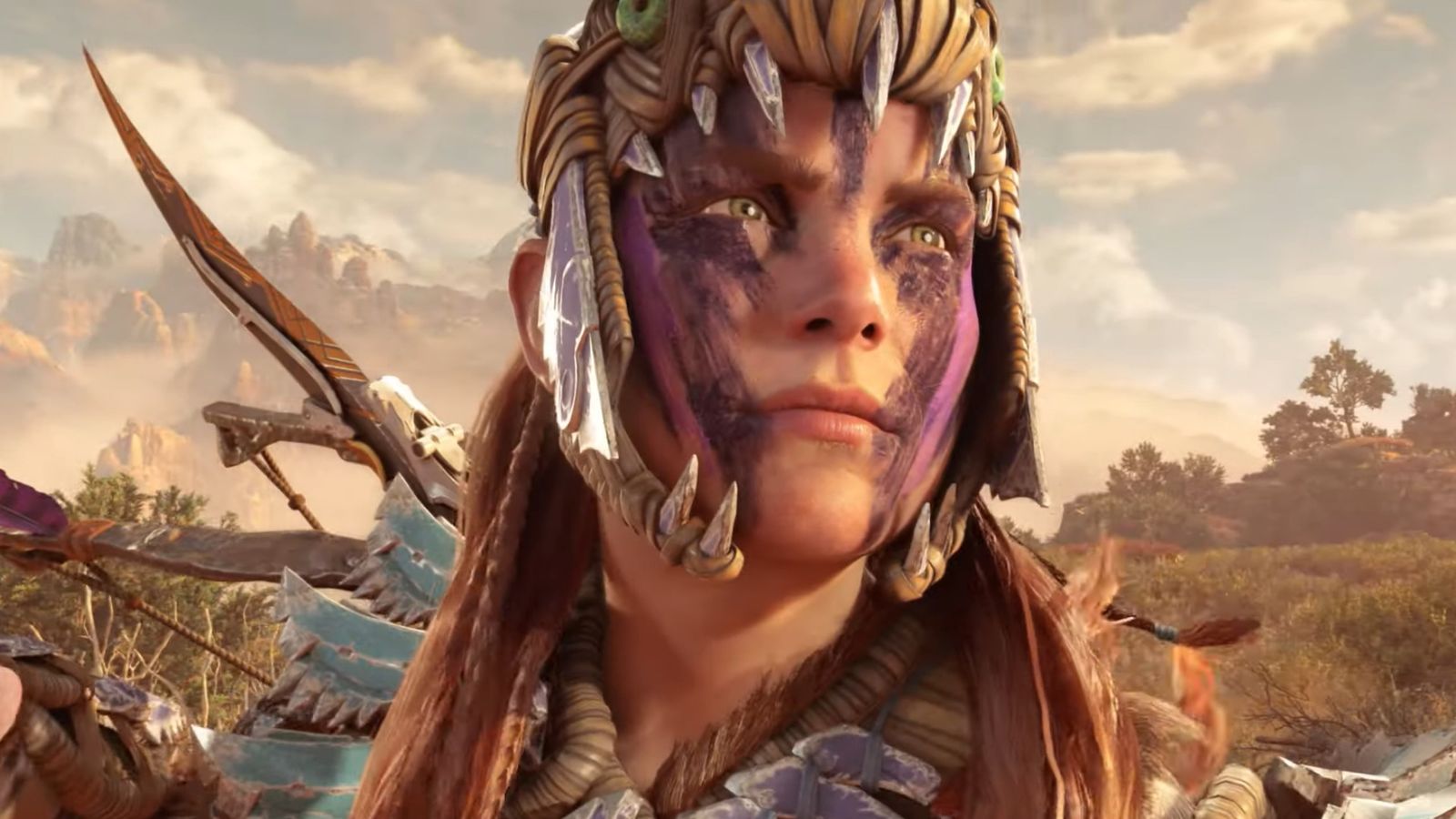Horizon Forbidden West Aloy in a new outfit and face paint
