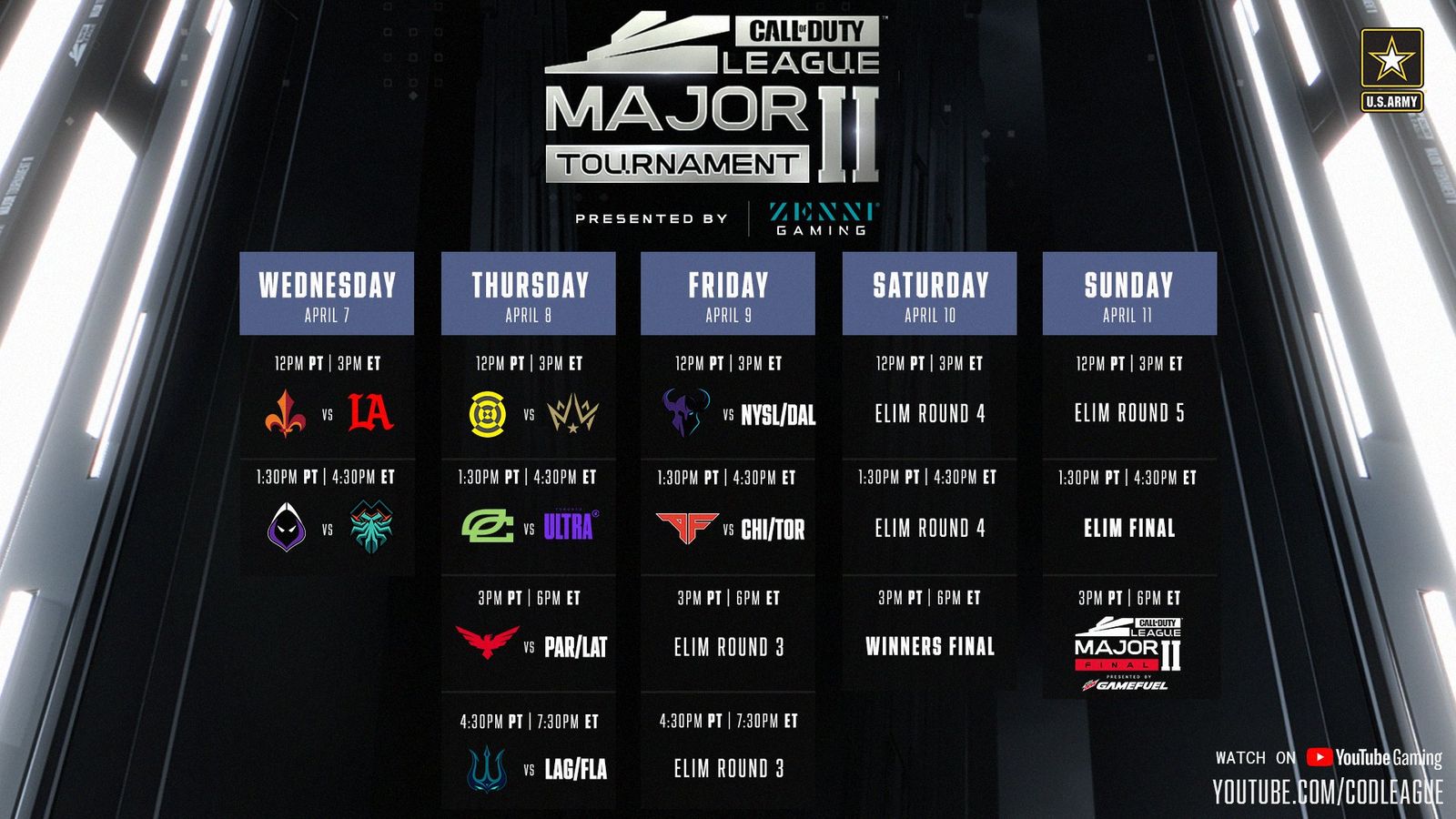 CDL 2021 Stage 2 Major Schedule Dates