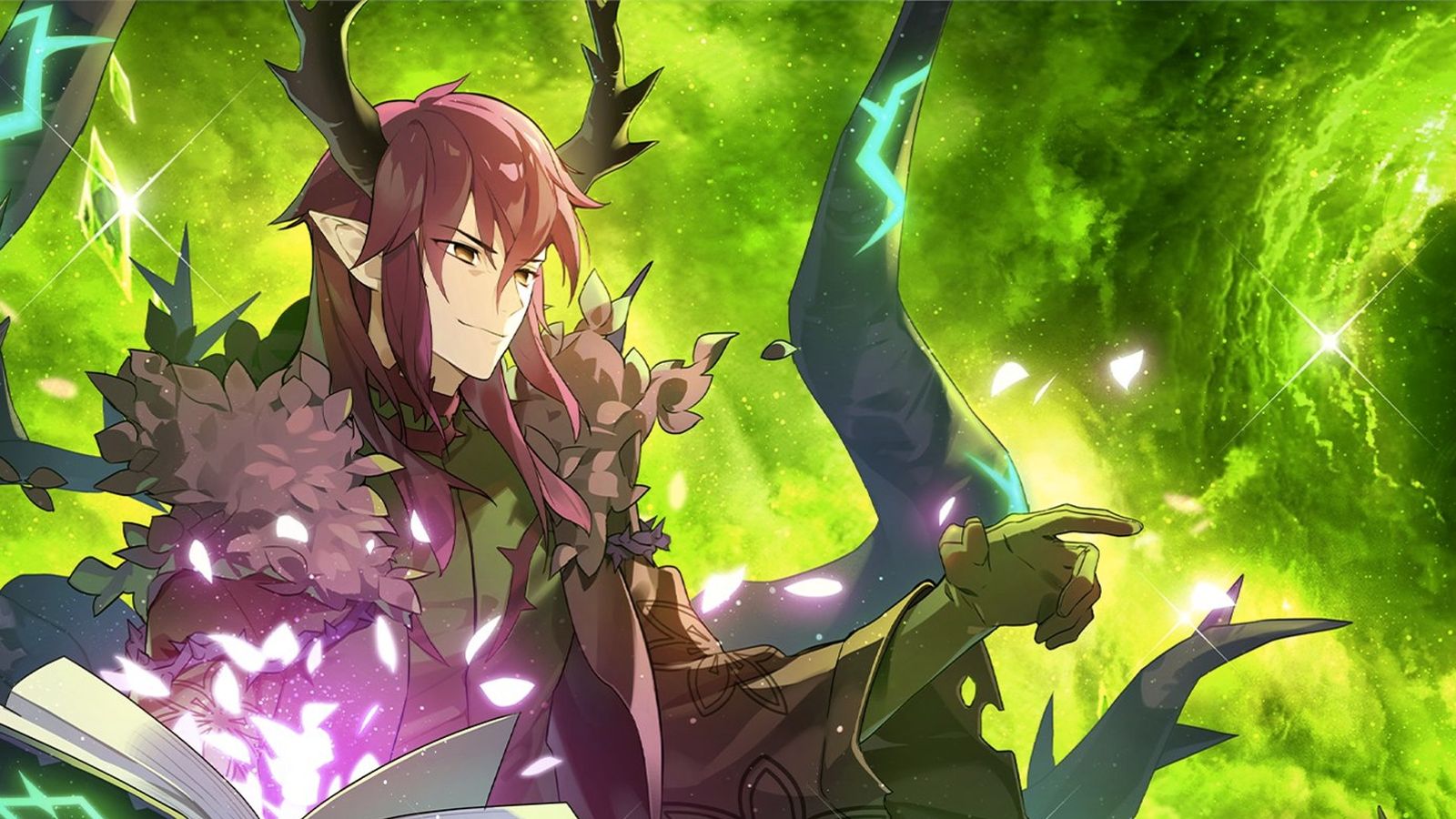 Image of an anime character casting a spell in Epic Seven.