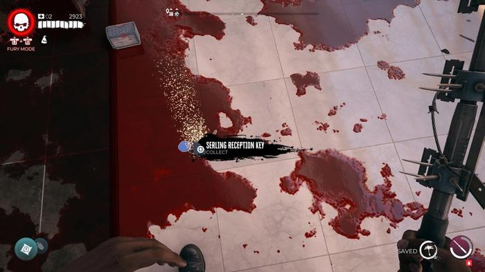 A screenshot of the Serling Reception Safe key in Dead Island 2. 