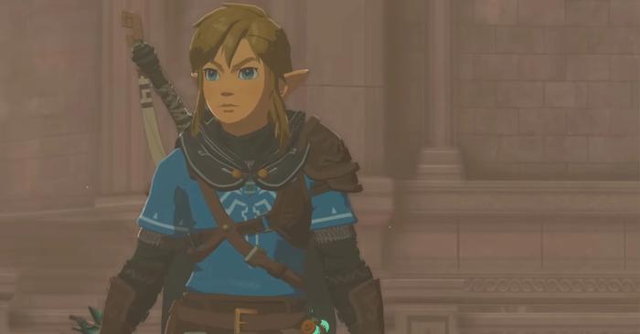Link in Zelda Tears of the Kingdom.