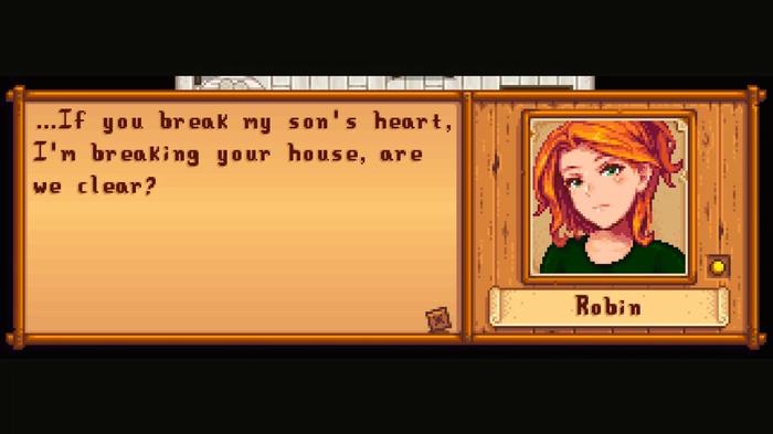 The Only One For Me in Stardew Valley.