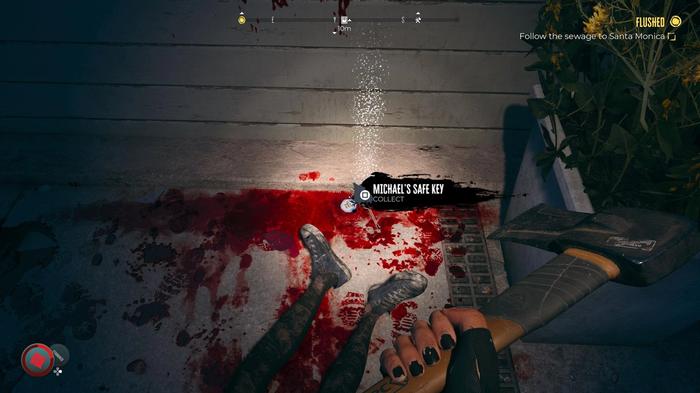A screenshot of Michael's key in Dead Island 2. 