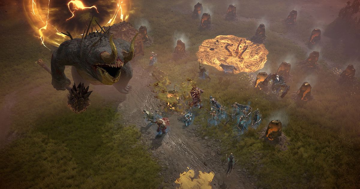 enemies on the battlefield in Diablo 4