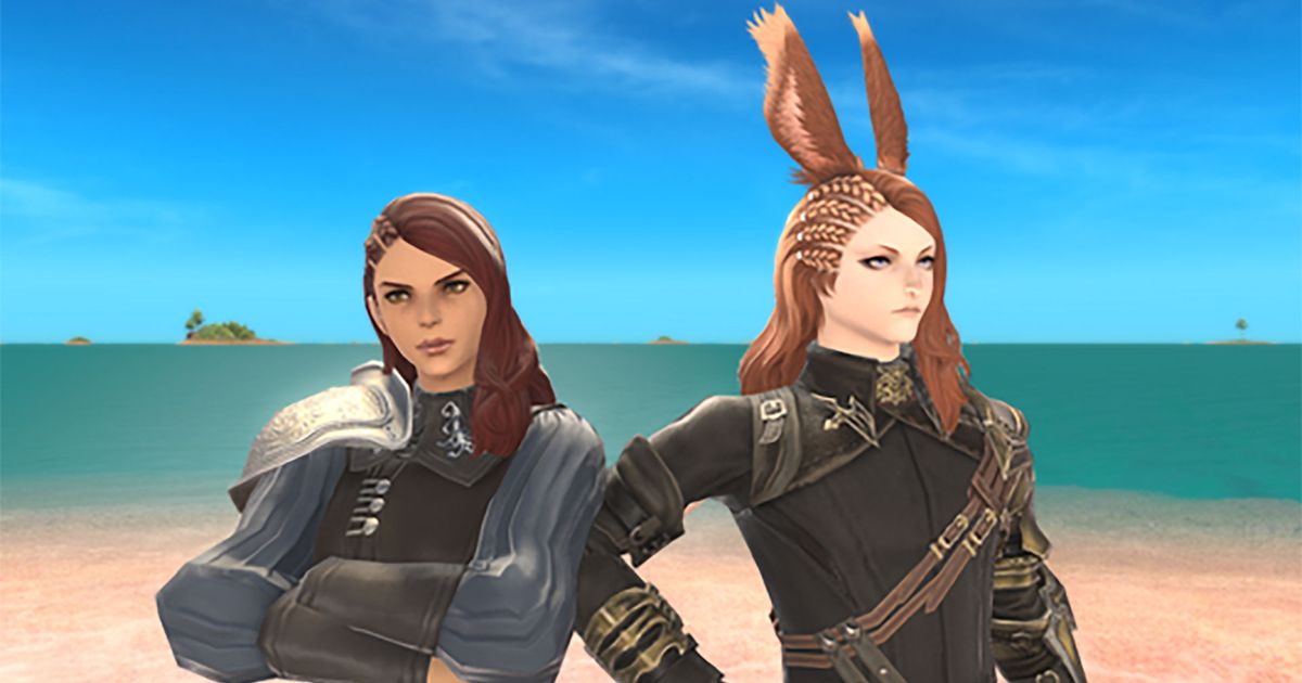 The Bold and the Braid hairstyle in FFXIV. 