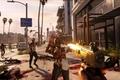 The character is fighting zombies in Dead Island 2