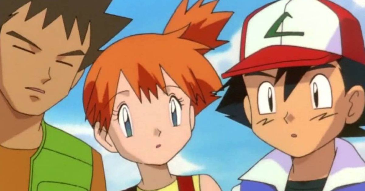 Brock, Misty, and Ash from the first Pokemon movie