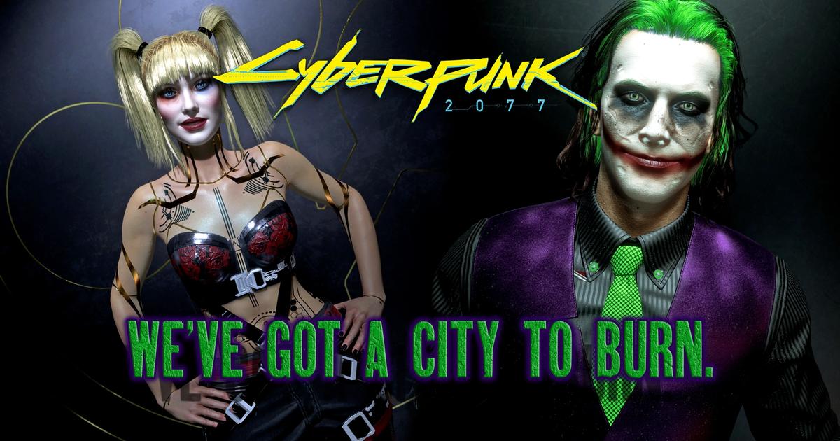 Cyberpunk 2077 Joker and Harley Quinn mod