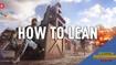 A PUBG Mobile background with the words "How to lean" written on top.