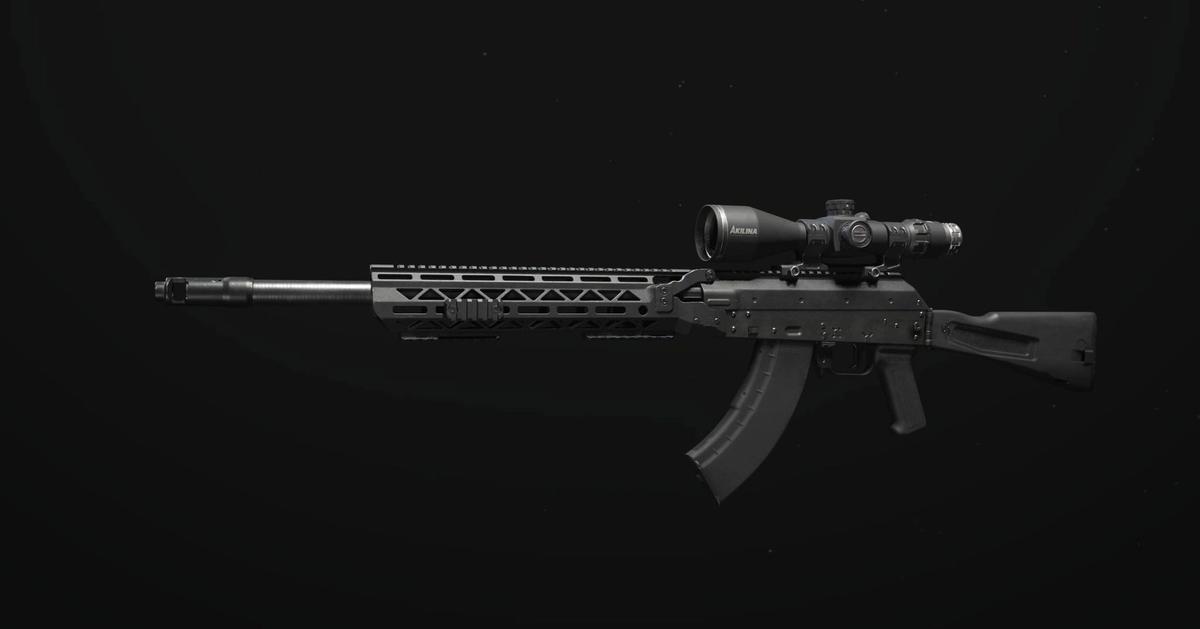 Modern Warfare 3 Longbow sniper rifle on black background