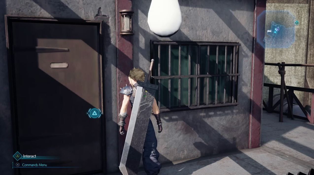 The image showcases the door texture from the original Final Fantasy 7 Remake.