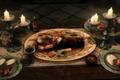 An image of some food in Skyrim.