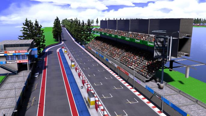 An image of the racing circuit in GTA 5.
