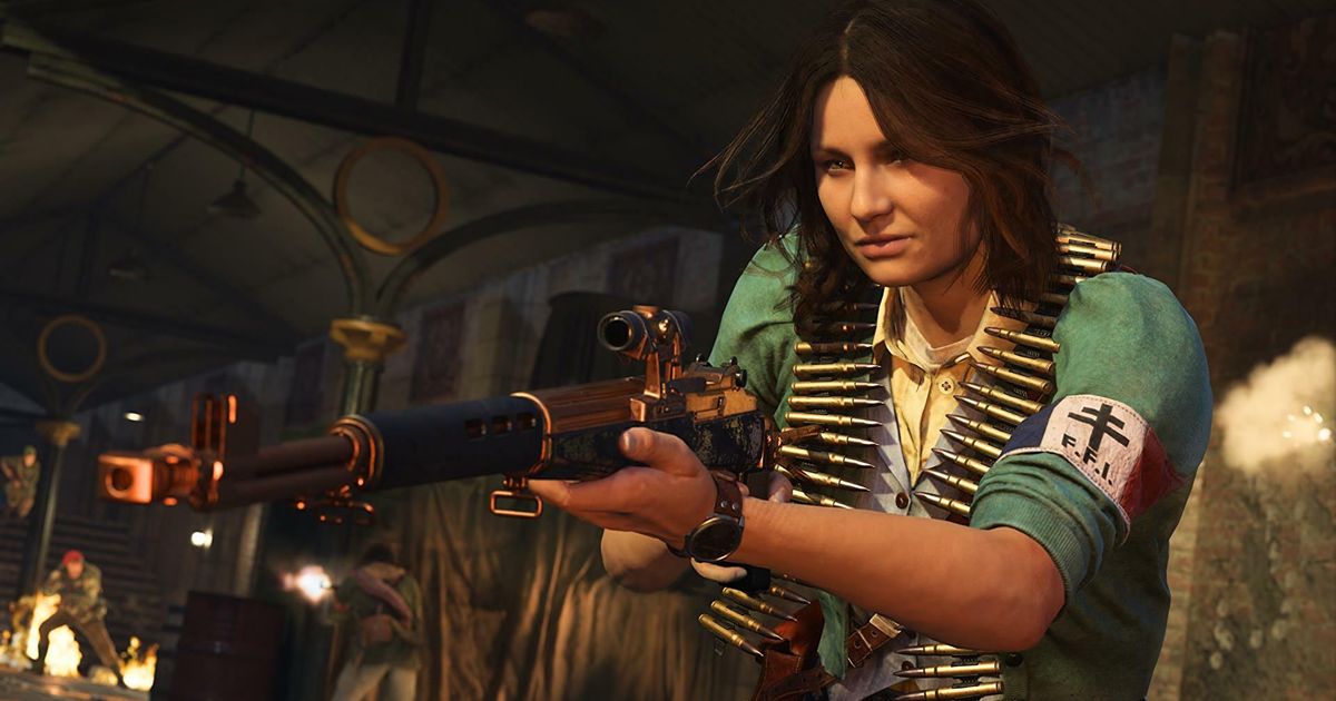 Image showing Call of Duty Vanguard character holding gun