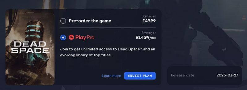 PS4/PS5] EA Play 1 Month Discount Offer - Play Dead Space Remake