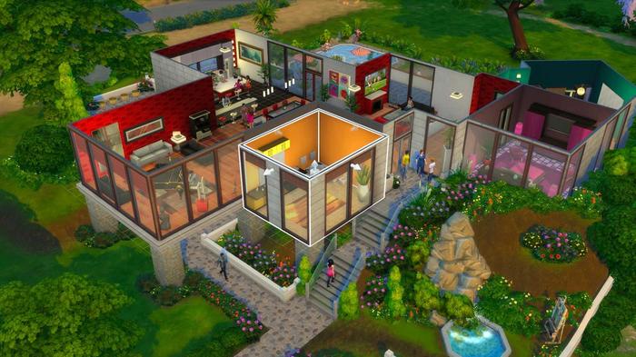 A customisable house in The Sims 4.
