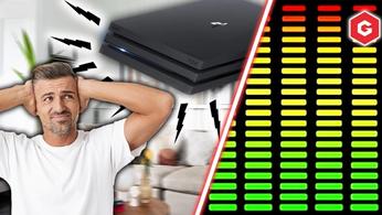 An image of a PS4 being very loud.