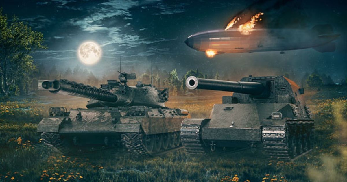 Two heavy tanks in World of Tanks