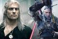 Netflix's Geralt of Rivia next to The Witcher 3's Geralt.