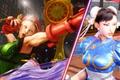Some characters from Street Fighter V and Street Fighter 6.