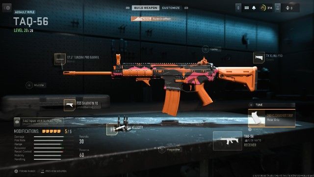 Modern Warfare 2 TAQ-56 in Ranked Play gunsmith
