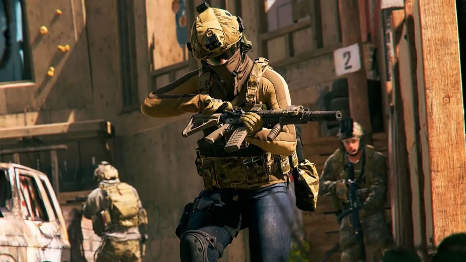Screenshot of Modern Warfare 2 player inspecting weapon