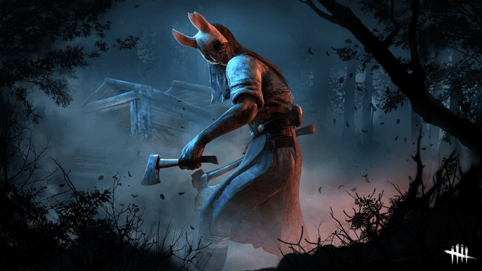 The Huntress clutching an axe in Dead by Daylight