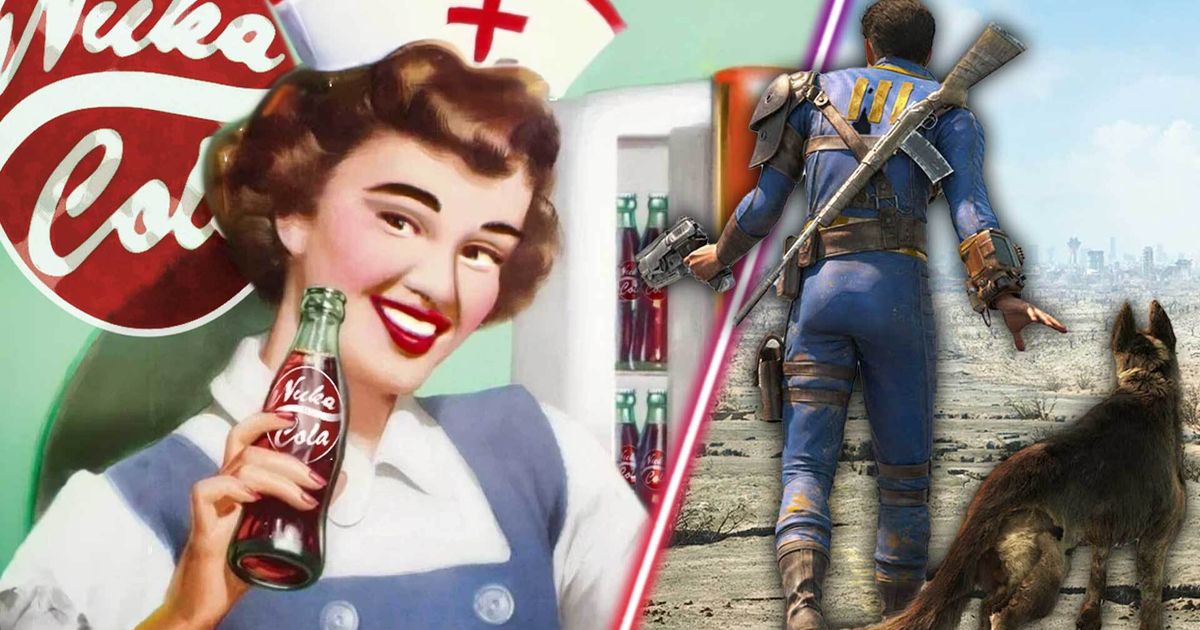 A nurse holding some of Fallout 4's Nuka Cola.