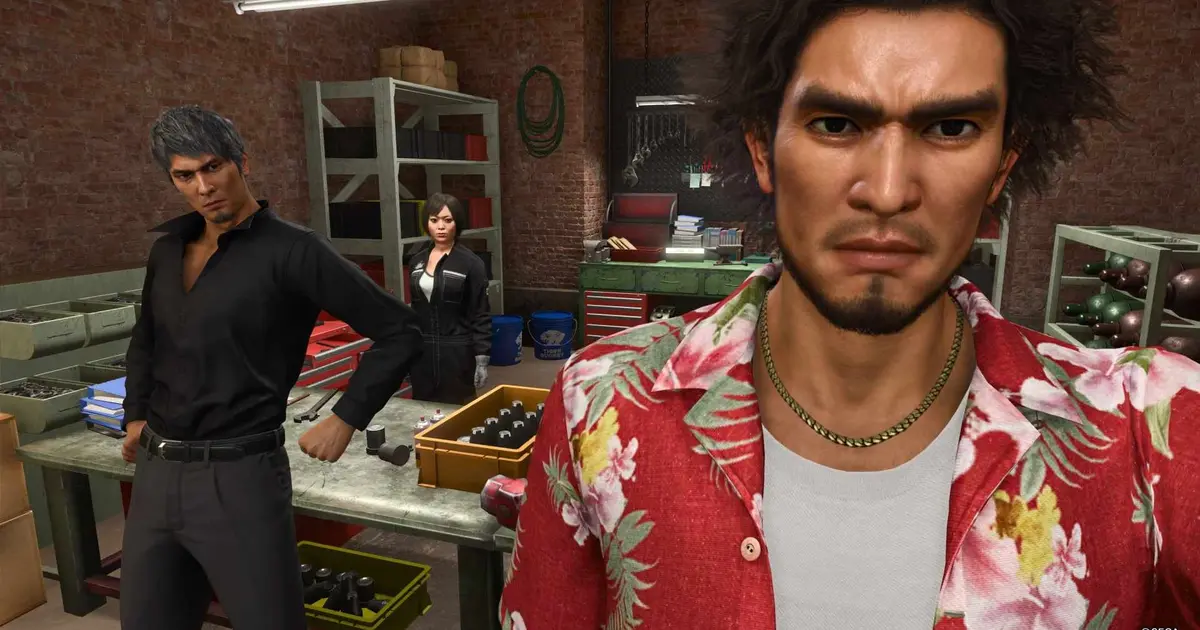 Like a Dragon: Infinite Wealth protagonists Kiryu and Ichiban posing for a picture