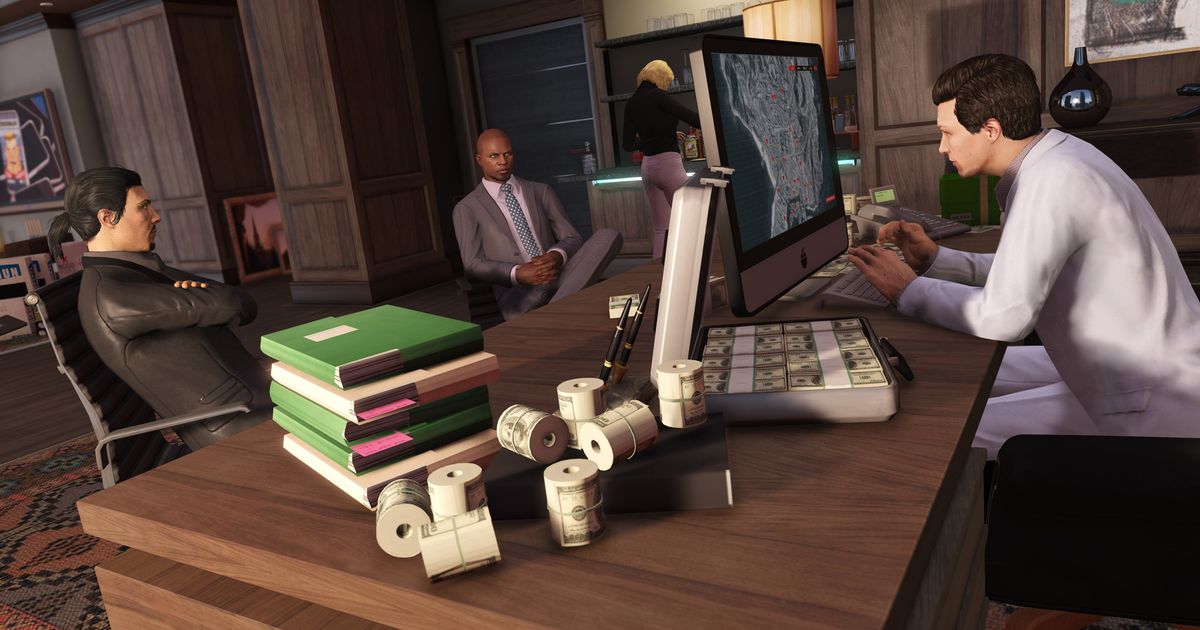 A promo image for GTA Online.