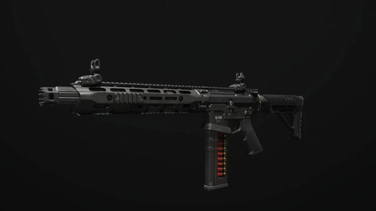 Warzone Riveter shotgun on black background