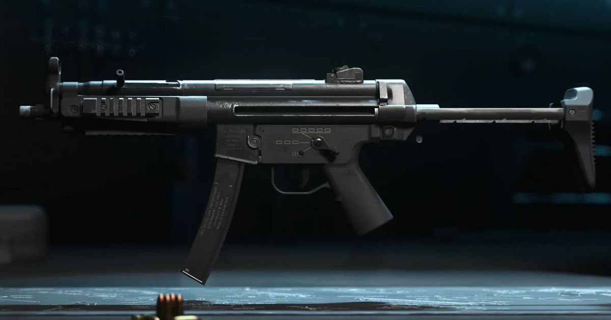 Modern Warfare 3 Lachmann Sub inside gunsmith with small bullets in foreground