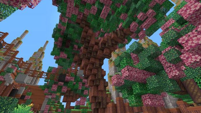 A Minecraft tree