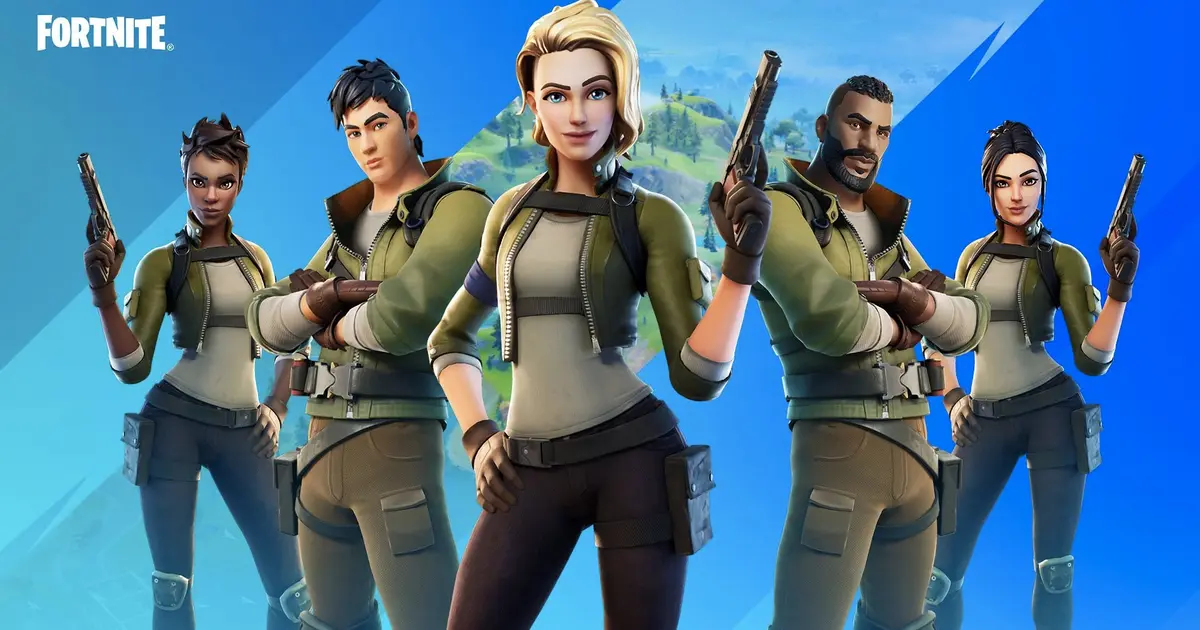 Image of various Fortnite skins from Chapter 2.